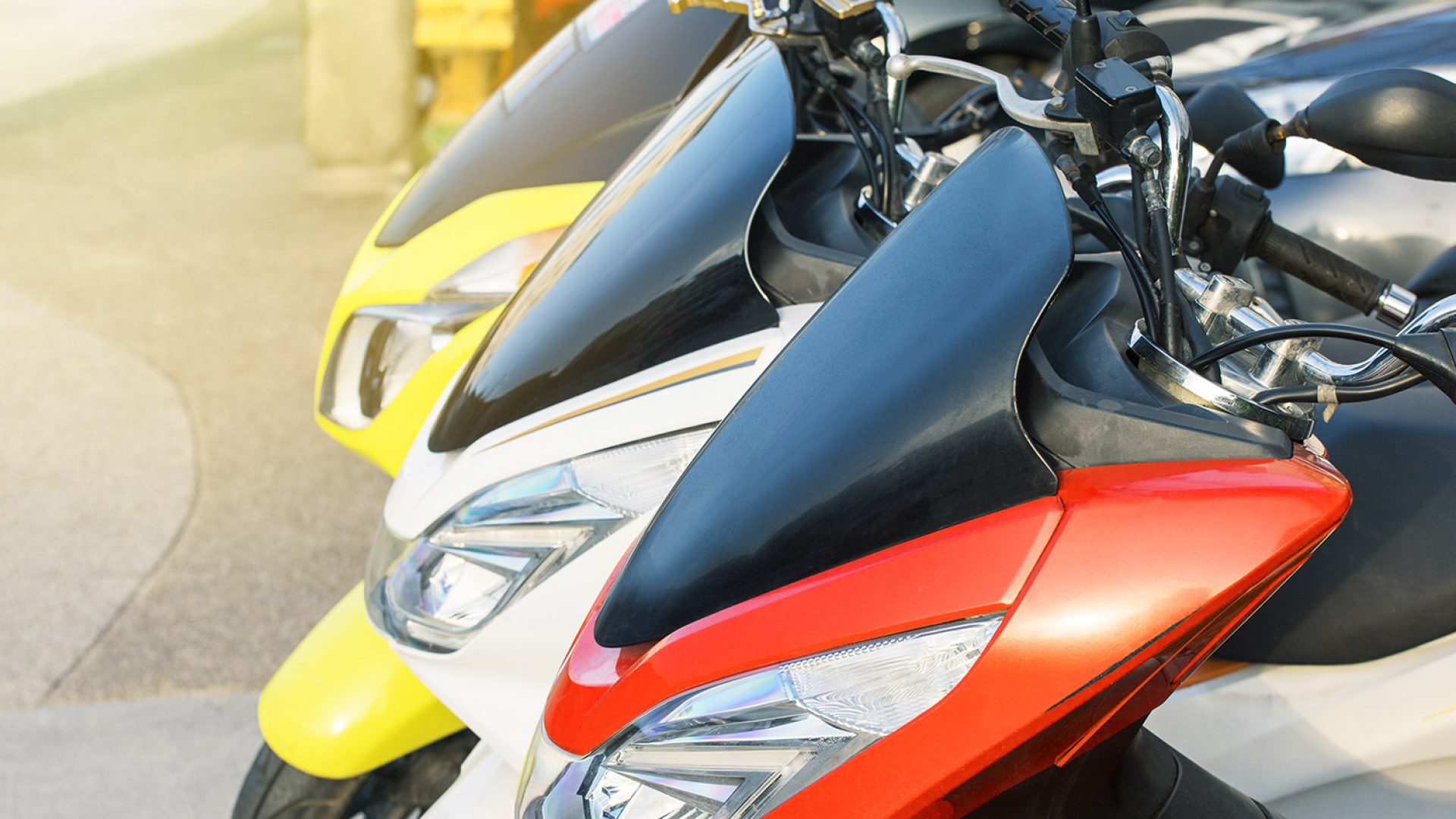 motorbikes-rent-parked-row-city-street-thailand